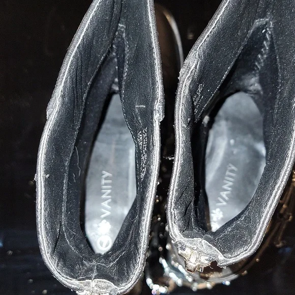Black Vanity boots with bling, size 7 - Picture 4 of 4